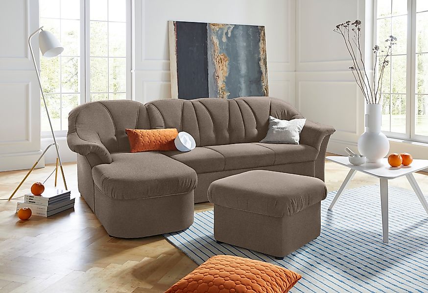 DOMO collection Ecksofa Pegnitz, elegante Rückensteppung, günstig online kaufen