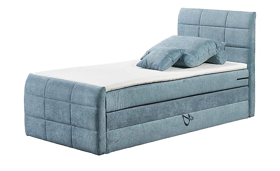 uno Boxspringbett mit Bettkasten Kosmo ¦ blau ¦ Maße (cm): B: 103 H: 113 Be günstig online kaufen