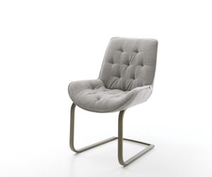 DELIFE Polsterstuhl Taimi-Flex, Freischwinger flach Effektfinish günstig online kaufen