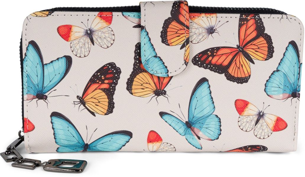 styleBREAKER Geldbörse Geldbörse mit Schmetterling Muster günstig online kaufen