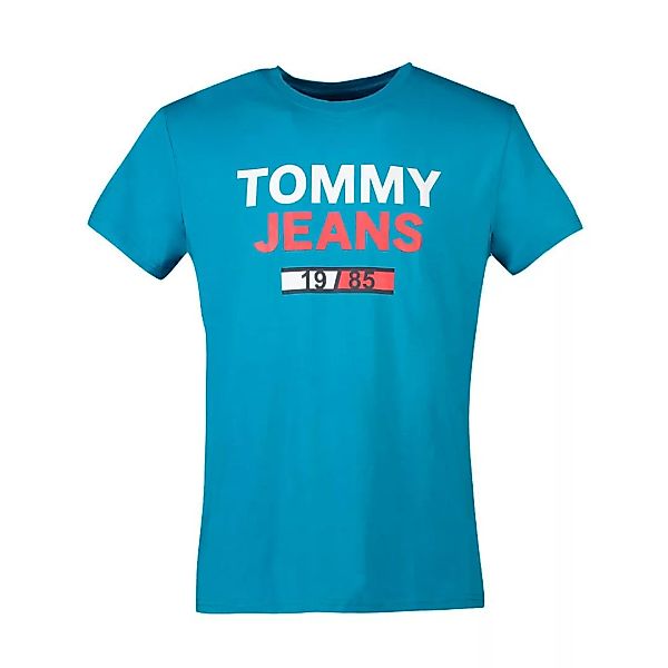 Tommy Jeans 1985 Logo Kurzärmeliges T-shirt S Exotic Teal günstig online kaufen