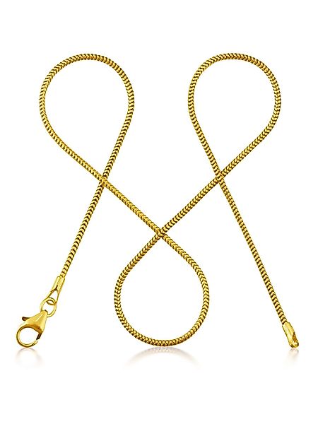 modabilé Silberkette Schlangenkette HEARTFELT Vergoldet, Damen günstig online kaufen