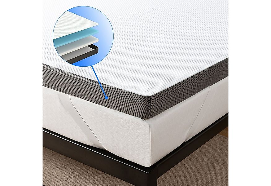ZINUS, Topper EcoSleep H3/H4, 7 cm hoch, Druckentlastend, Pflegeleicht, Atm günstig online kaufen