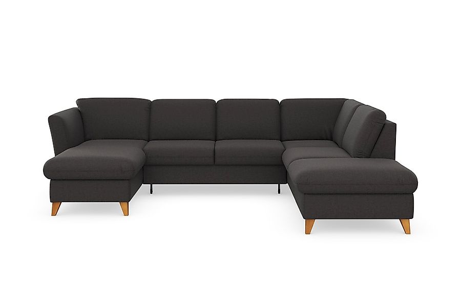 Home affaire Wohnlandschaft "Trelleborg U-Form" Federkern-Polsterung, wahlw günstig online kaufen