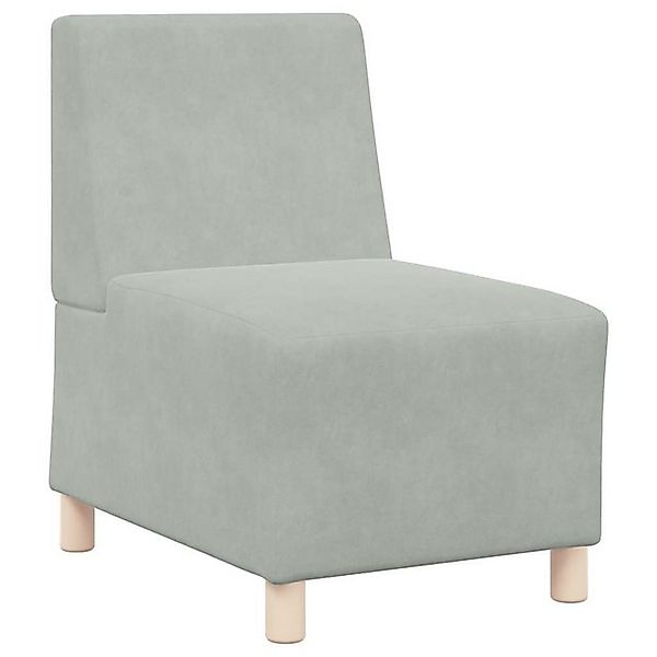 vidaXL Sofa Sessel Hellgrau 55 cm Samt günstig online kaufen