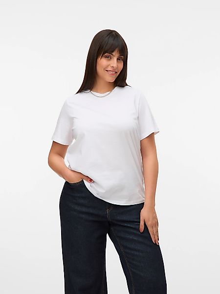 Vero Moda Curve Kurzarmshirt "VMPAULINA SS T-SHIRT GA JRS NOOS CUR" Baumwol günstig online kaufen