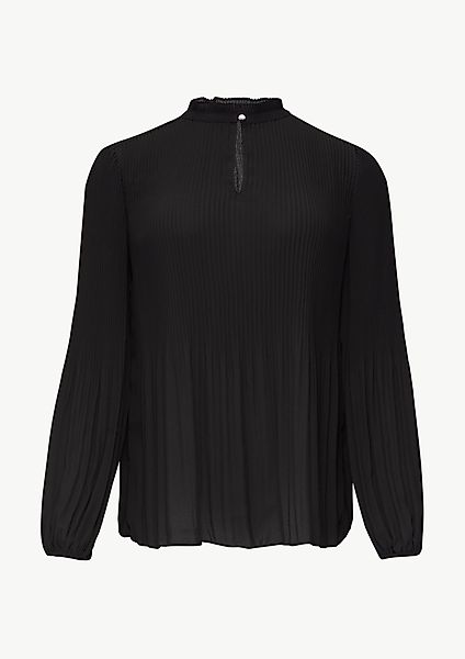 s.Oliver BLACK LABEL Langarmbluse Plissierte Bluse günstig online kaufen
