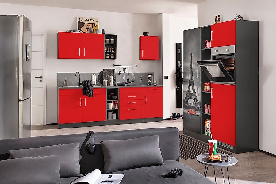 KOCHSTATION Küchenzeile "KS-Paris" ohne E-Geräte, Breite 390 cm günstig online kaufen