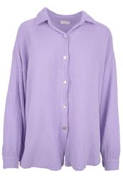 Seasons of April Hemdbluse Oversized Musselinbluse günstig online kaufen