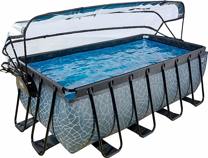 EXIT Framepool "inkl. multifunktionaler Poolabdeckung & Wärmepumpe", (Set, günstig online kaufen