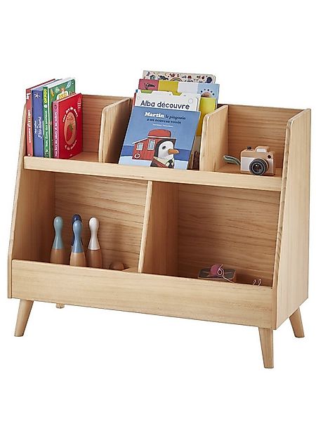 vertbaudet Bücherregal Kinderzimmer Regal KONFETTI NATUR, 5 Fächer günstig online kaufen