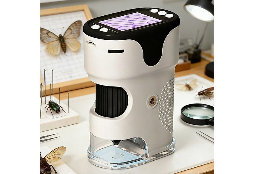 MODFU Tragbares Lernmikroskop Digitalmikroskop mit 1000-facher Vergrößerung günstig online kaufen