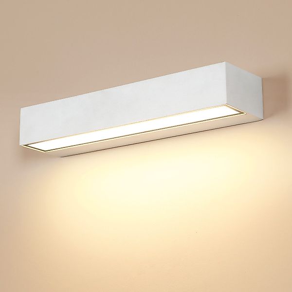 Goeco LED Außen-Wandleuchte langgestreckt, 16W, Weiß, günstig online kaufen