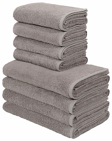 my home Handtuch Set »Merida, 4 Duschtücher 70x140cm, 4 Handtücher 50x100cm günstig online kaufen