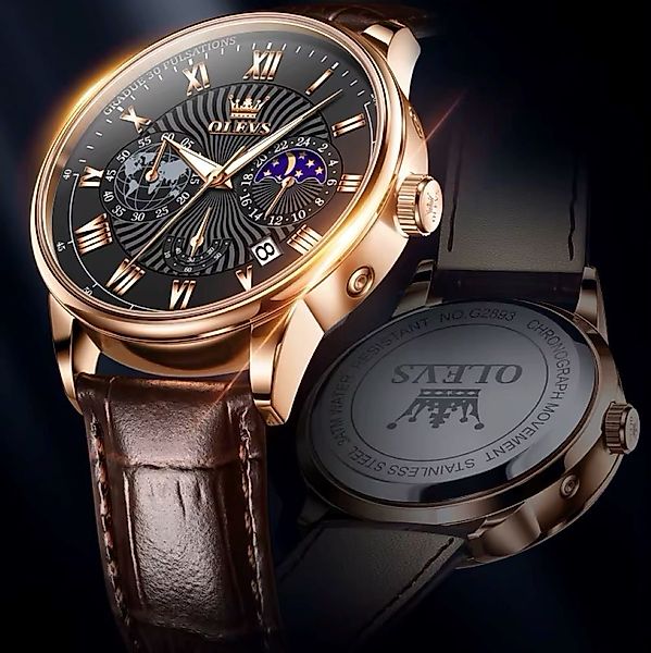 OLEVS Quarzuhr OLEVS 2893 Herrenuhr Chronograph günstig online kaufen
