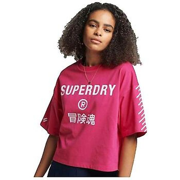 Superdry  T-Shirt T-shirt  Code Core Sport fuchsia günstig online kaufen