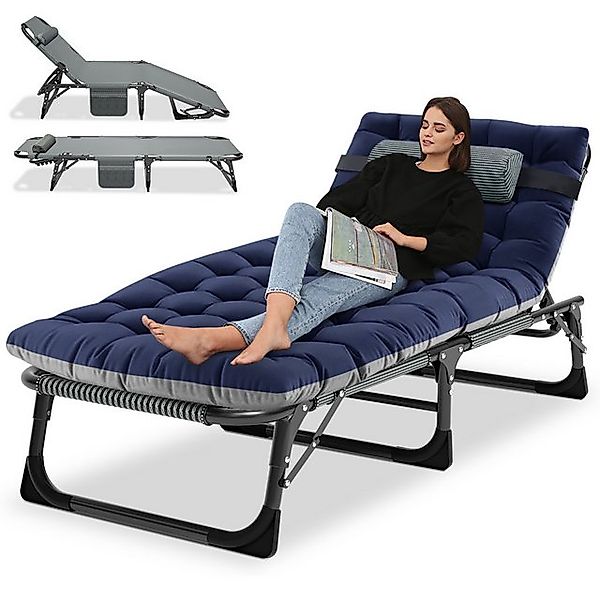 Meulbaty Klappbett Gästebett mit Auflage, Kopfstütze & verstellbarer Rücken günstig online kaufen