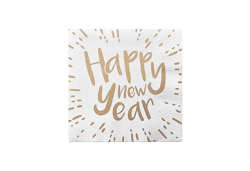 Amscan Hängedekoration Silvester Papier Servietten 'Happy New Year', 20 günstig online kaufen