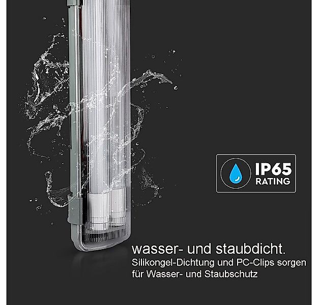 V-TAC Außen-Wandleuchte LED Feuchtraumleuchte Wannenleuchte T8 LED Röhre IP günstig online kaufen