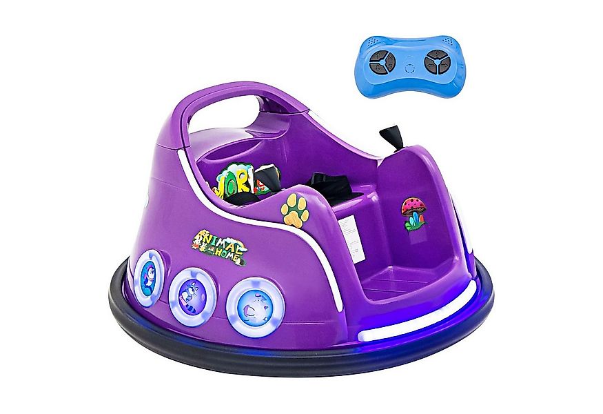 KOMFOTTEU Elektro-Kinderauto Autoscooter, blinkendem LED-Licht & Musik günstig online kaufen