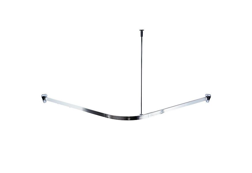 Ridder Duschvorhangstange Vorhangschiene Hallchrom glänzend, Aluminium, Kun günstig online kaufen