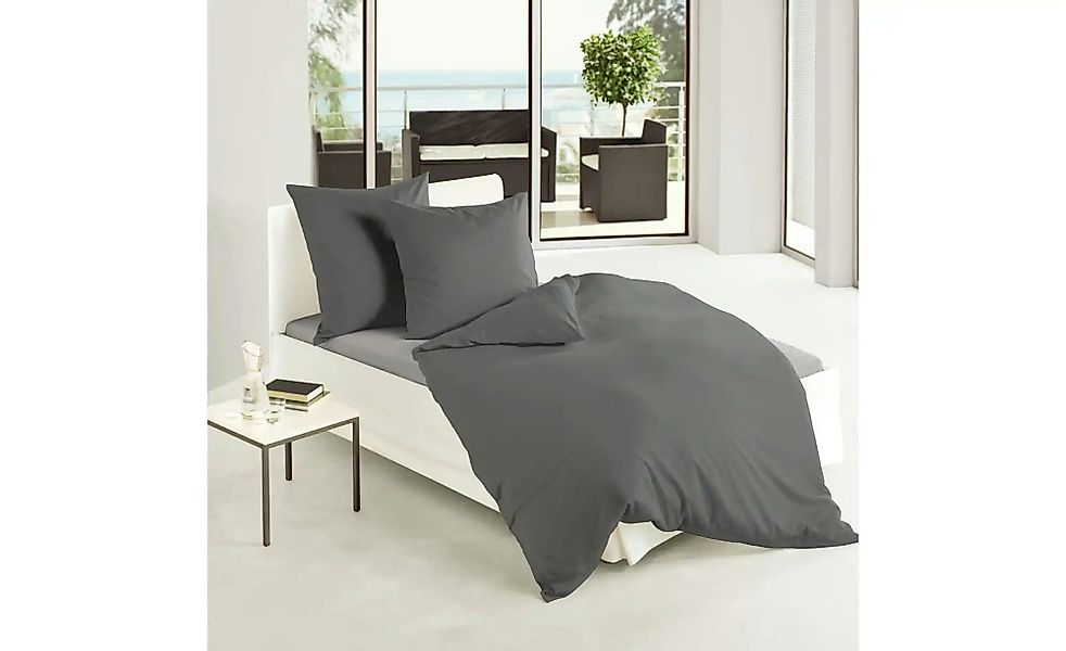 BIERBAUM Bettwäsche "Biber Uni" 3 Stk. tlg. Schlichtes Unidesign: Zeitlos u günstig online kaufen