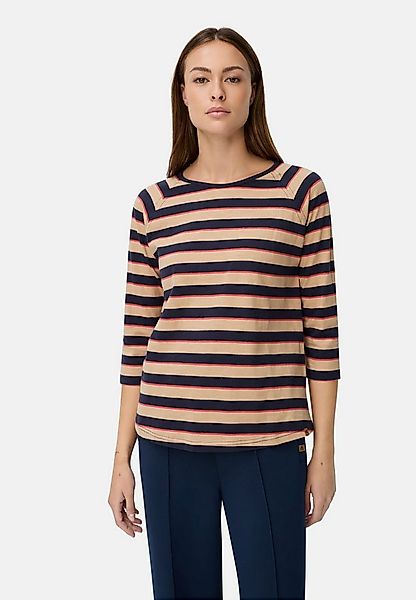 camel active Longsleeve 3/4-Arm T-Shirt mit Streifenmuster Dreiviertelarm ( günstig online kaufen