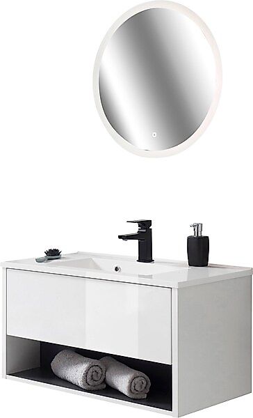 PLACES OF STYLE Badmöbel-Set »Studio Line, Bad im modernen Design, 2-teilig günstig online kaufen