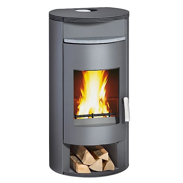 Wamsler Auron Kaminofen Stahl Grau 8 kW günstig online kaufen