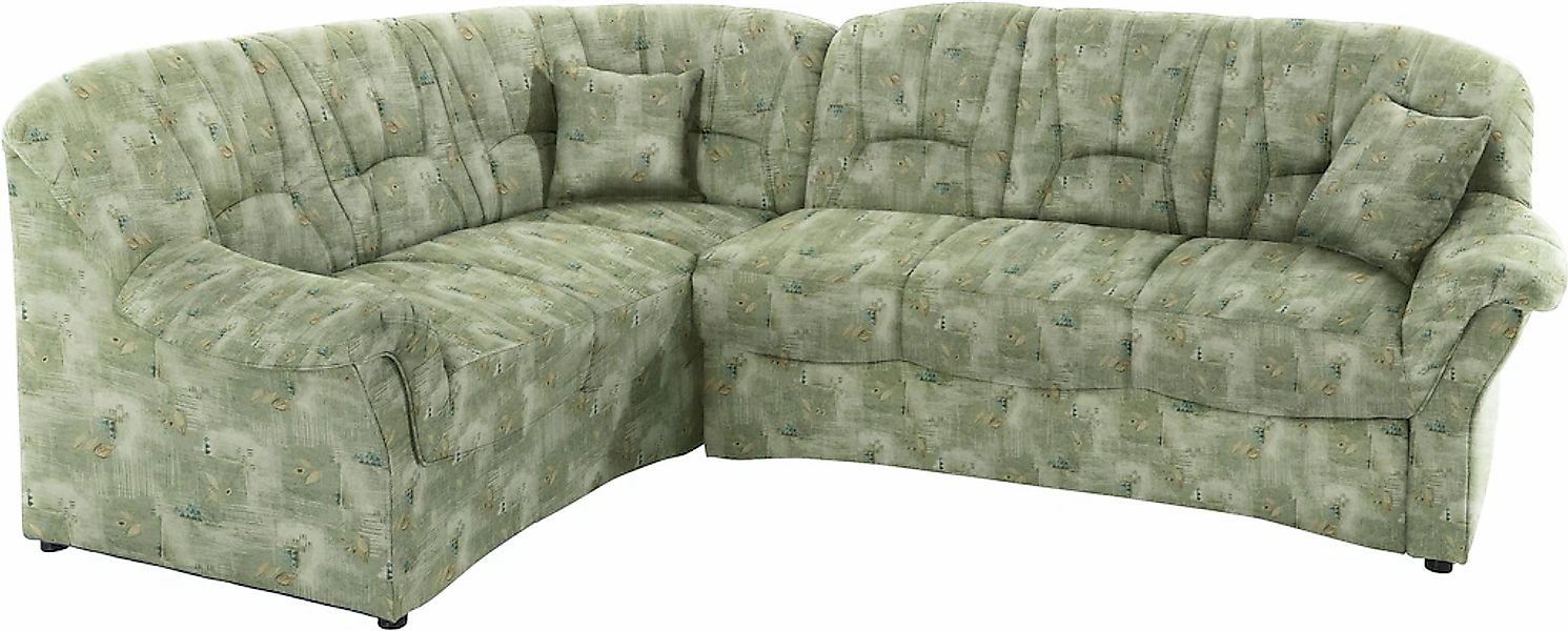 DOMO collection Ecksofa "Bahia, zeitlos und elegant, bequeme Armlehnen, L-F günstig online kaufen