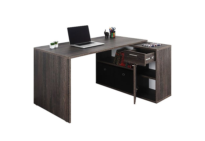 RICOO Eckschreibtisch WM083-VW (1-St), Schreibtisch Bürotisch Ecke für Kind günstig online kaufen