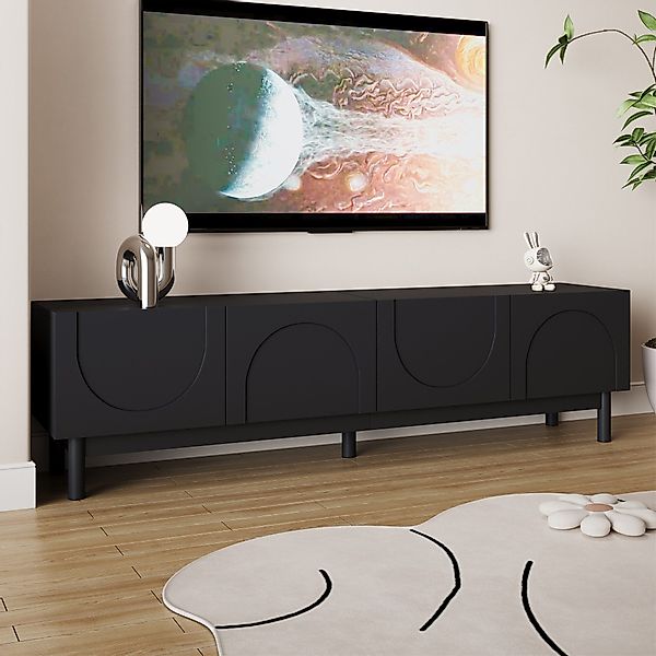 STILVORA Lowboard mit 4 Türen,TV-Schrank Fernsehschrank günstig online kaufen