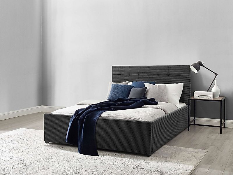 OTTO home Polsterbett "Hamar, Knopfsteppung im Kopfteil, bis 250 KG belastb günstig online kaufen