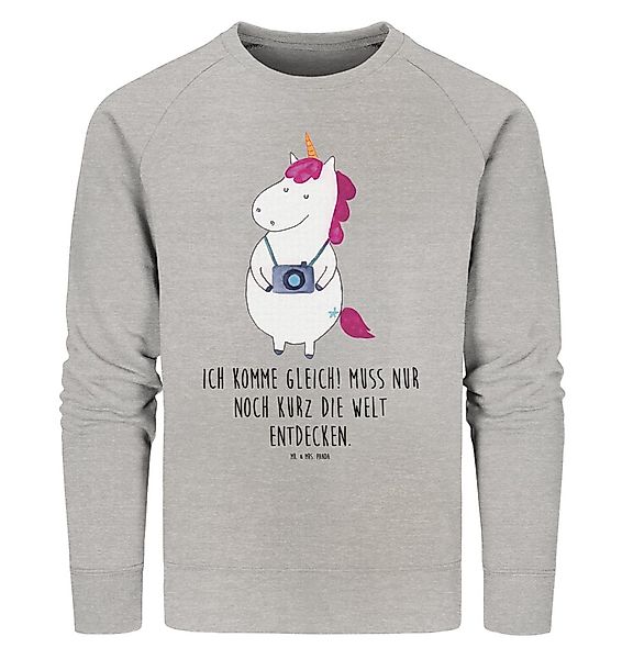 Mr. & Mrs. Panda Longpullover Einhorn Fotograf Größe XL - Heather Grey - Ge günstig online kaufen