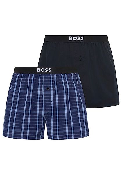 BOSS Pyjamashorts 2P Boxer Shorts EW (Packung, 2-tlg., 2er) mit Logobund günstig online kaufen