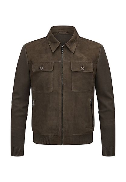 Milestone Lederjacke MSRyan Herren Bikerjacke Jacke Leder lockere Passform günstig online kaufen