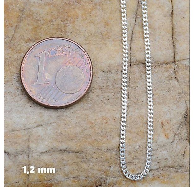 HOPLO Panzerkette Silberkette Panzerkette Länge 40cm - Breite 1,2mm - 925 S günstig online kaufen
