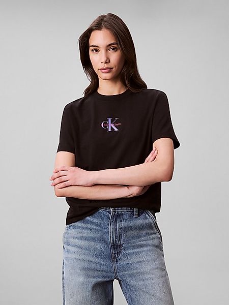 Calvin Klein Jeans Kurzarmshirt SS 20s CLASSIC LOGO TEE Mit Glitzer-Logo günstig online kaufen