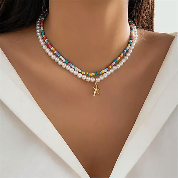RWEUOQ Kette mit Anhänger Bohemian Seestern günstig online kaufen