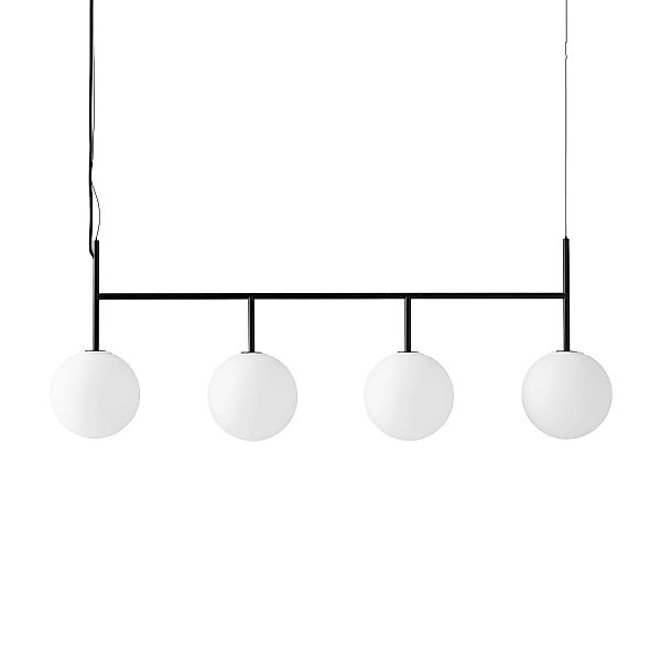 Audo TR Bulb LED-Pendel 4fl schwarz/opal matt günstig online kaufen