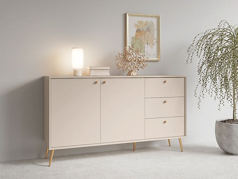 Home affaire Kommode "ROMELIS Sideboard mit 3 Schubladen und 2 Türen, B/T/H günstig online kaufen