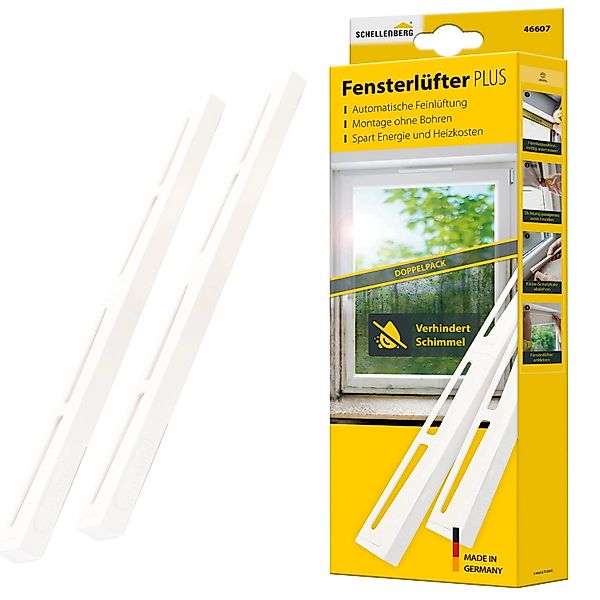 Schellenberg Fensterlüfter Plus Weiß Doppelpack günstig online kaufen