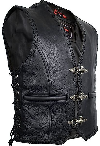 MDM Lederweste Herren Biker Lederkutte mit günstig online kaufen