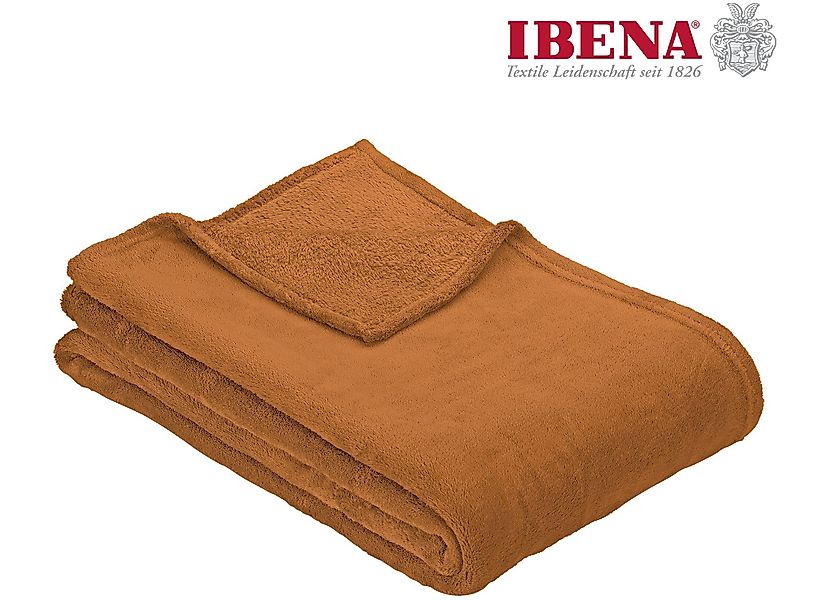 Wohndecke Uni Fleecedecke Olbia, IBENA, einfarbig günstig online kaufen
