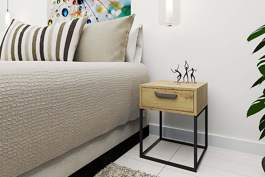 KONSIMO® Nachttisch RECTUS Nachtschrank, Modern, Beistelltisch, günstig online kaufen