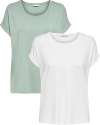 ONLY T-Shirt Stilvolles Basic Shirt mit günstig online kaufen