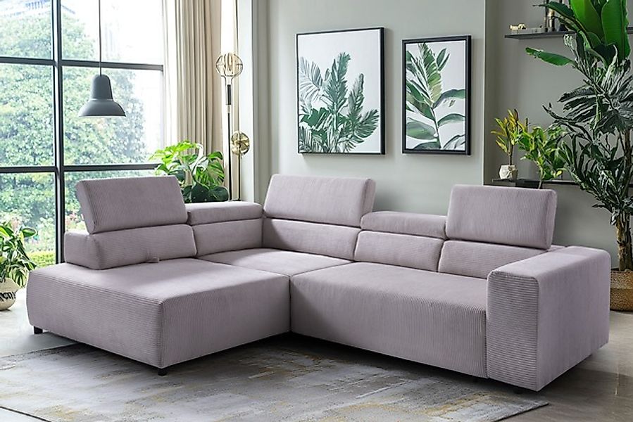 exxpo - sofa fashion Ecksofa »VITTORIO mit Komfortfunktionen, bequem und mo günstig online kaufen