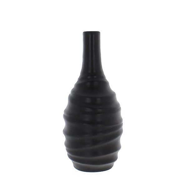 MICA Dekovase Vase bauchig - schwarz günstig online kaufen