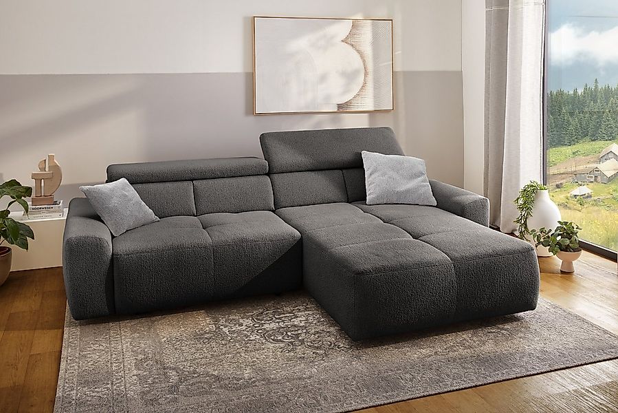 Jockenhöfer Gruppe Ecksofa Unos, L-Form, mit 60cm elektrischer Sitztiefenve günstig online kaufen