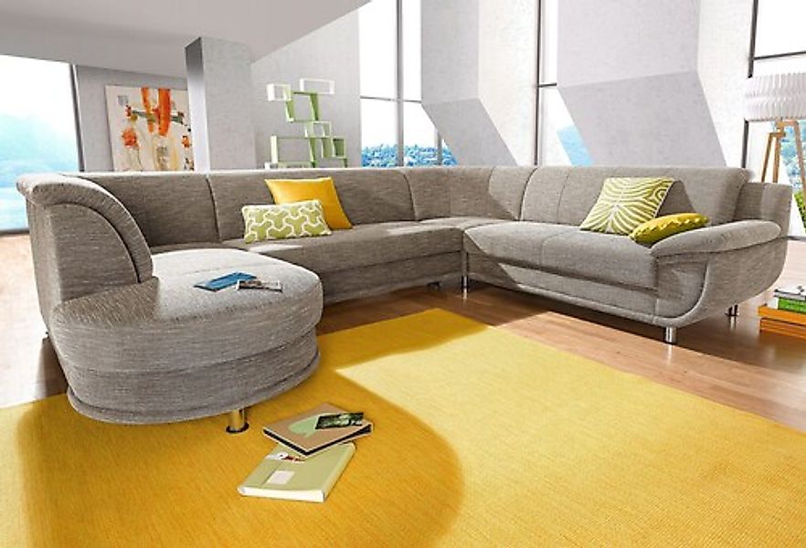 TRENDMANUFAKTUR Wohnlandschaft »Rondo, U-Form« inkl.Federkern, wahlweise mi günstig online kaufen